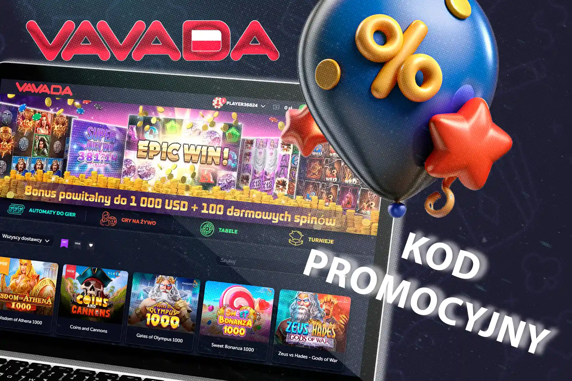 Zdobądź bonusy w kasynie Vavada, korzystając z naszego kodu promocyjnego