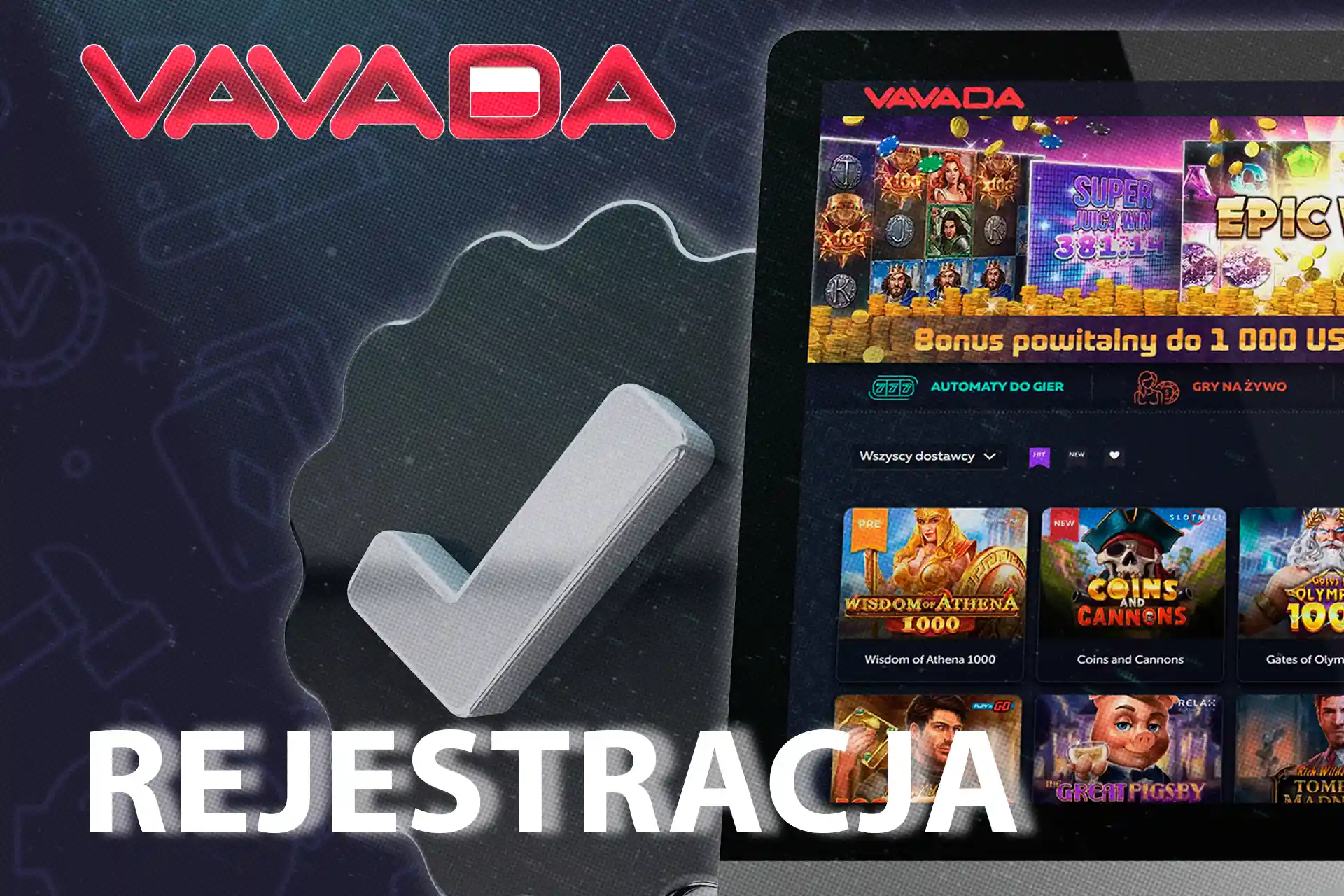 Zanurz się w świat hazardu, zarejestruj się w kasynie Vavada już teraz