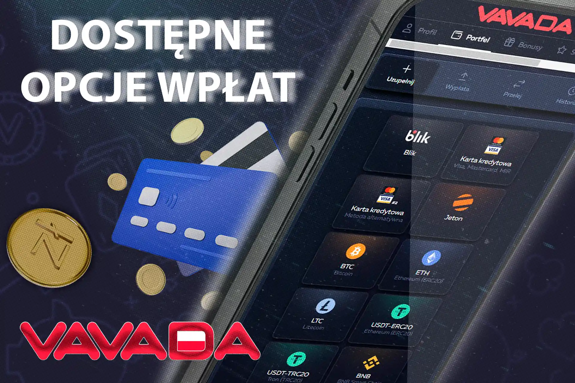 wiele metod wpłat na naszej stronie internetowej