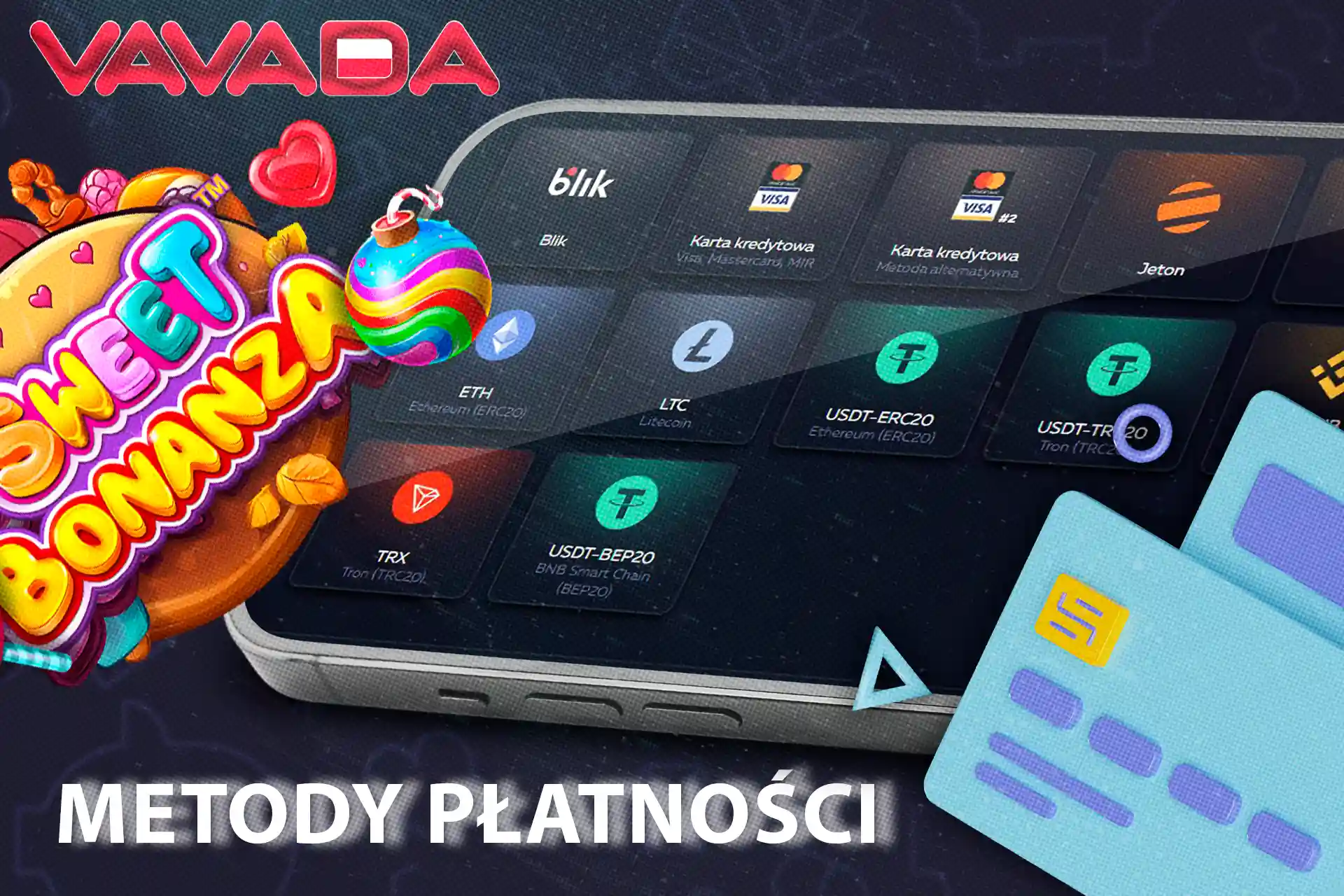 Wiele metod płatności w kasynie Vavada